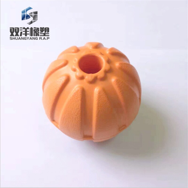 Hundeleker gummi trening ball bite morsom valp tyggeleker leke solid med tau hund kjæledyr forsyninger godteri farger: 7cm lake ball