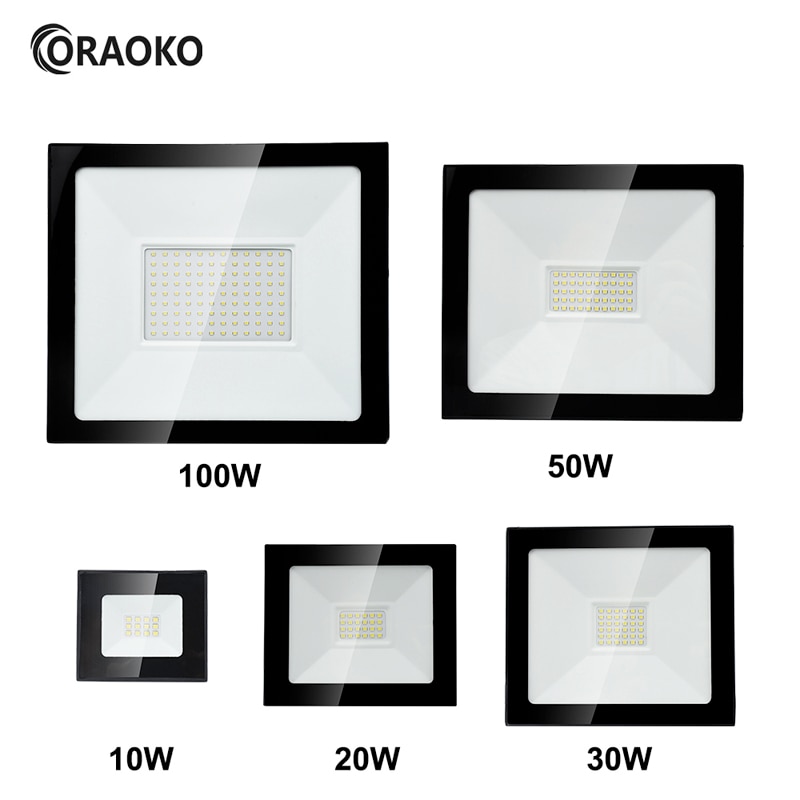 Led oversvømmelseslys udendørs spotlight vejrbestandig  ip66 ac 220v væglampe til gårdgarage have gadespots
