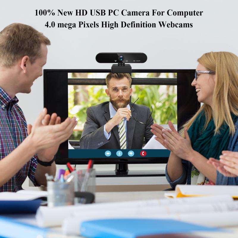 In Stcok 2K 4K Conference PC Webcam Autofocus USB Web Camera Laptop Desktop For Office Meeting Home With Mic 1080P HD Web Cam