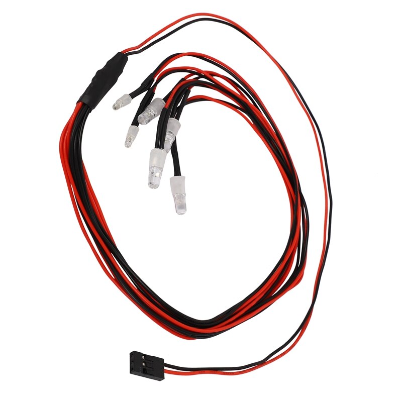 6 LED Licht Bausatz 2 Weiß 2 verrotten 2 Blau für 1/10 1/8 Traxxas HSP SCX10 D90 HPI RC Auto