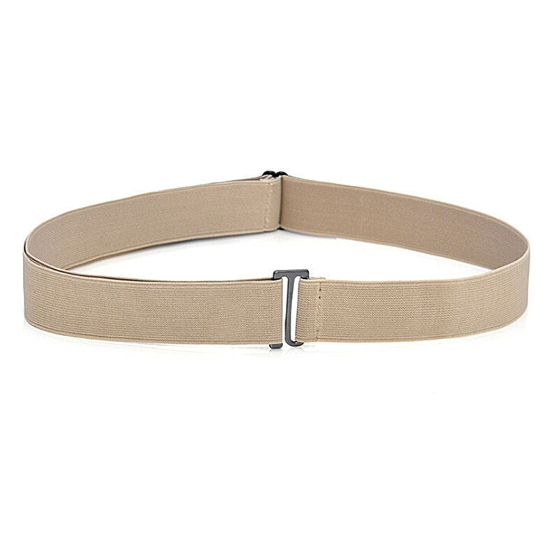 Women Invisible Belt Buckle Plastic Comfortable Elastic Belt For Women Men Adjustable No Show Web Belt For Jeans: KK