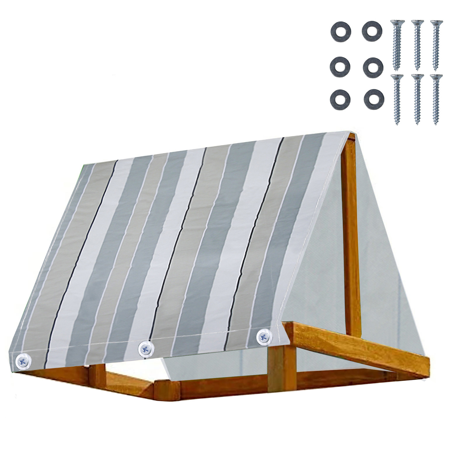 Outdoor Swingset Slide Shade Kids Playground Replacement Canopy Waterproof Proof 600D Oxford Cloth Tent Tarp With Screws Set