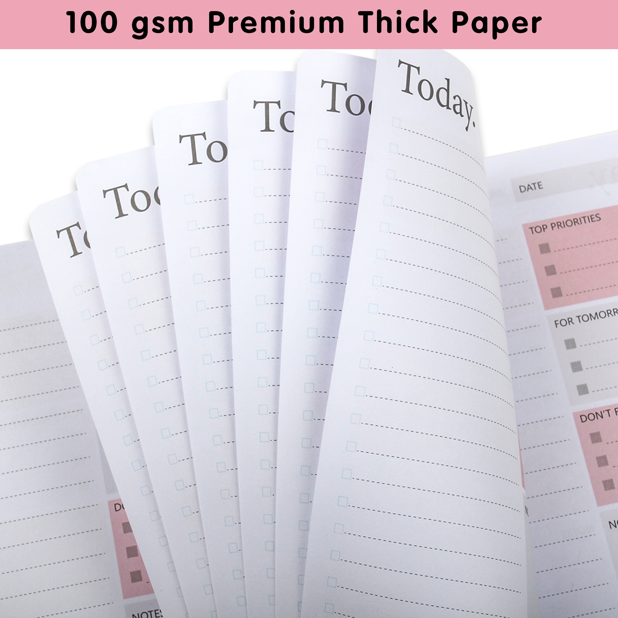 2022 Daily Planner Undated To Do List Notebook Journal A5 Schedule Agenda DIY Cover Organize with Top Priorities Office Supplies