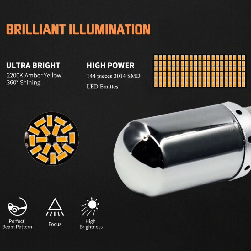 Chroom Zilver Richtingaanwijzer Super Heldere Lamp Set Onderdelen Accessoires