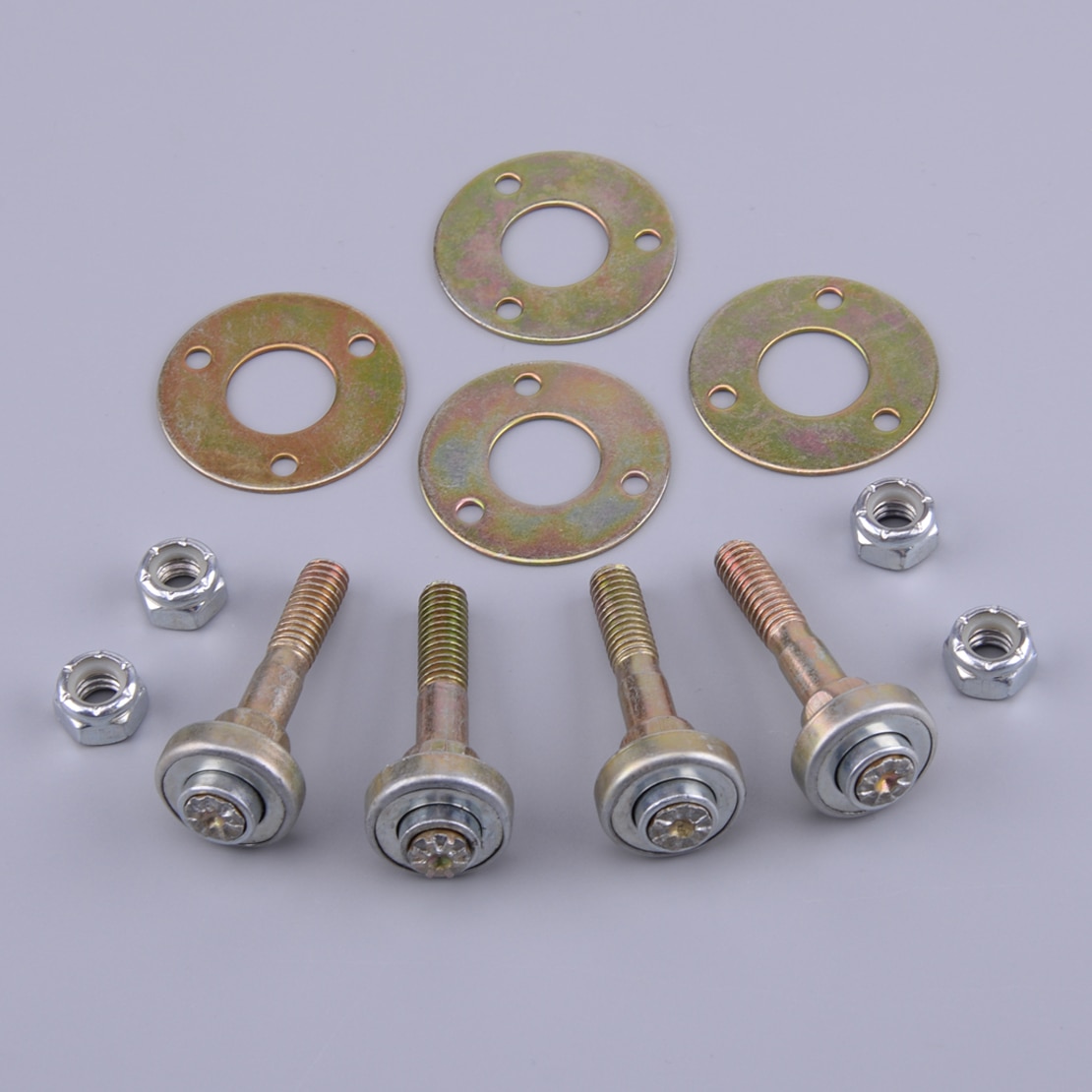 4 sets van  m8 x 55mm meubel schommelstoel lager verbindingsstuk schroeven bouten kits accessoires zilver