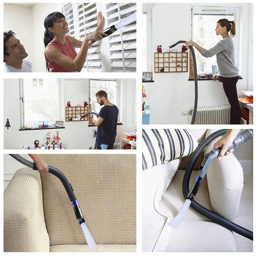 3Pcs/Set Dusty Brush Vacuum Cleaner Multifunction Straw Tube Dust Dirt Remover Brush Universal Vacuum Clean Tool For V6V7V8V10