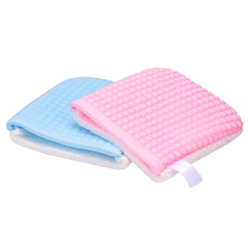 1PC Reusable Face Cleansing Puff Washing Face Antibacterial Gloves Facial Cleaning Pads Face Makeup Remover Tools For Travel: 1pcs random color