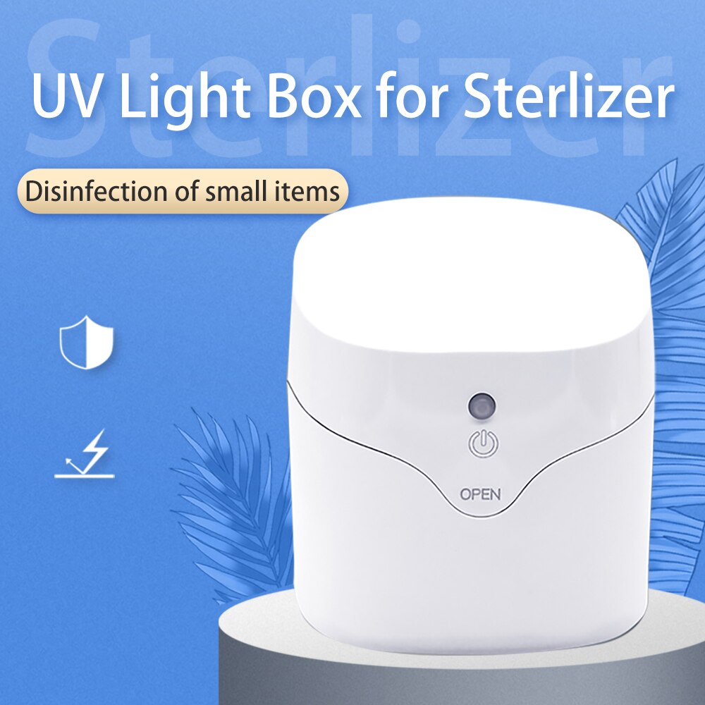 Nail UV Light Sterilization Box Sterilizer Manicure Tool Clean Mini Disinfection Box of Small Items Sterilizer for Nails Tool