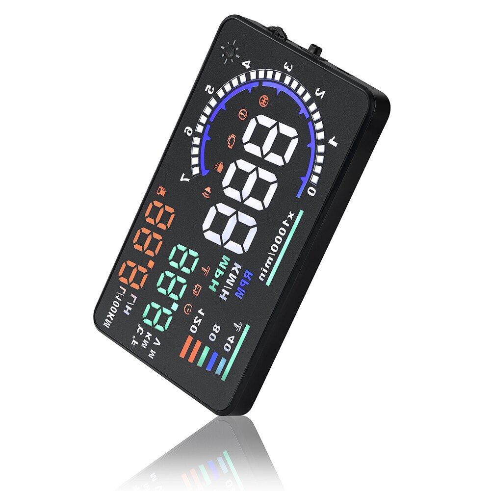 OBD Diagnostic Tool HUD ABS Car Accessories Fuel Warning LED Screen Driving Windscreen Digital Head Up Display