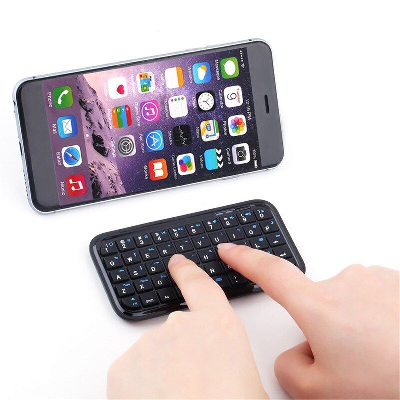 Pocket Bluetooth Keyboard Mobile Phone Universal Wireless External Bluetooth Keyboard Micro USB Port Pocket Size Portable