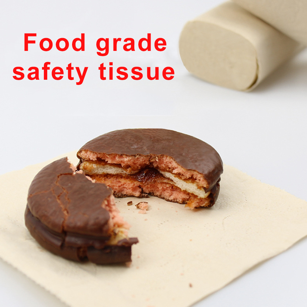 16 rolls Easy Dissolution Soft Office School No Irritation 4 Layers Thickened Embossing Toilet Paper Bamboo Pulp Coreless