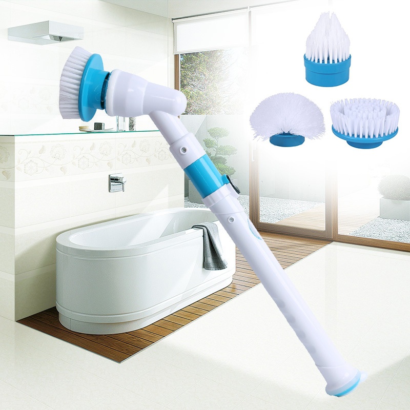 Brosse de nettoyage électrique Turbo, nettoyeur étanche, charge sans fil, salle de bain, cuisine, ensemble d&#39;outils de nettoyage, directe