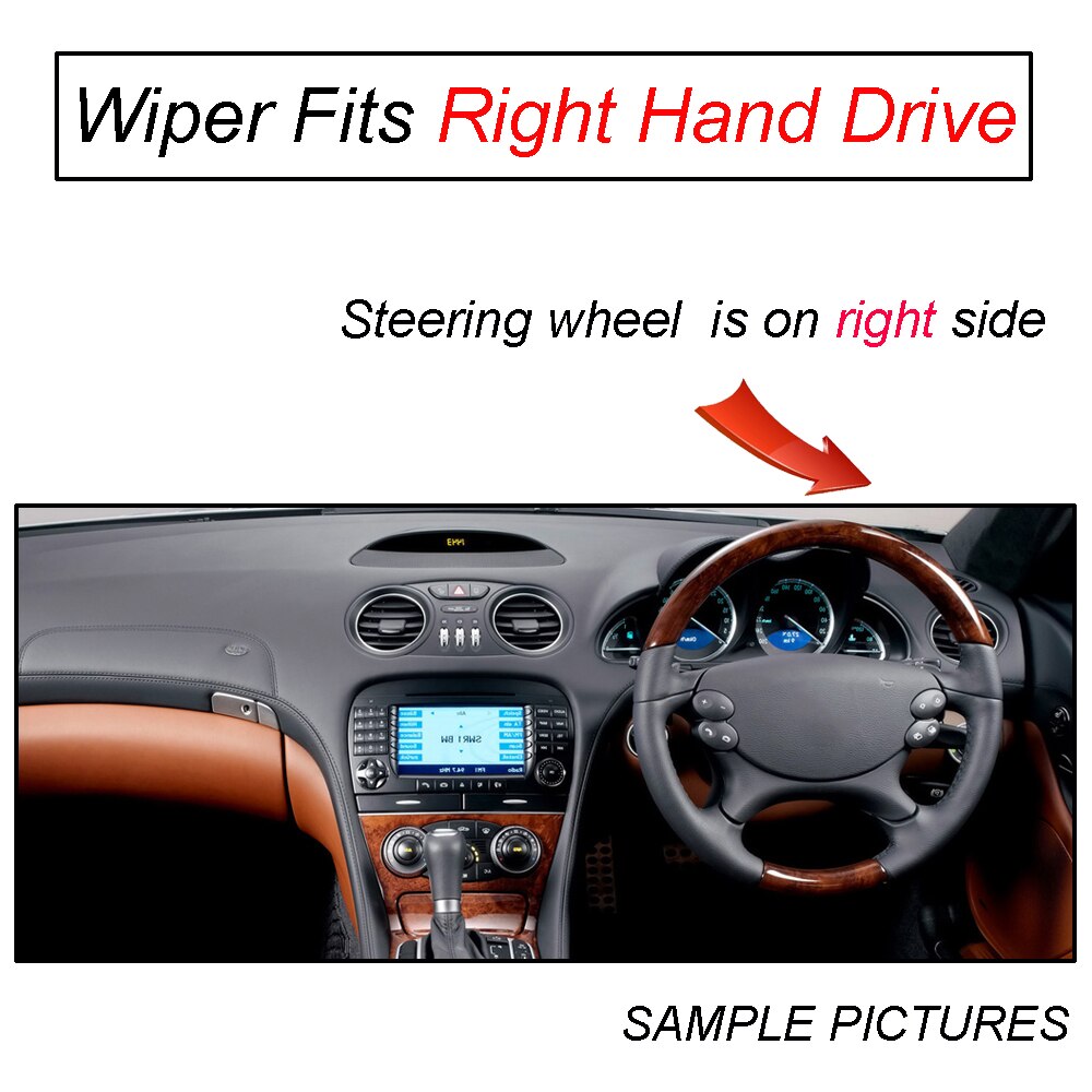 Erick der Wischer LHD und RHD Frontscheibe Wischer Klingen Für Mercedes Benz S-Klasse W220 98 - 05 windschutzscheibe Windschutz Fenster 26 "26": Rechts Hand Antrieb
