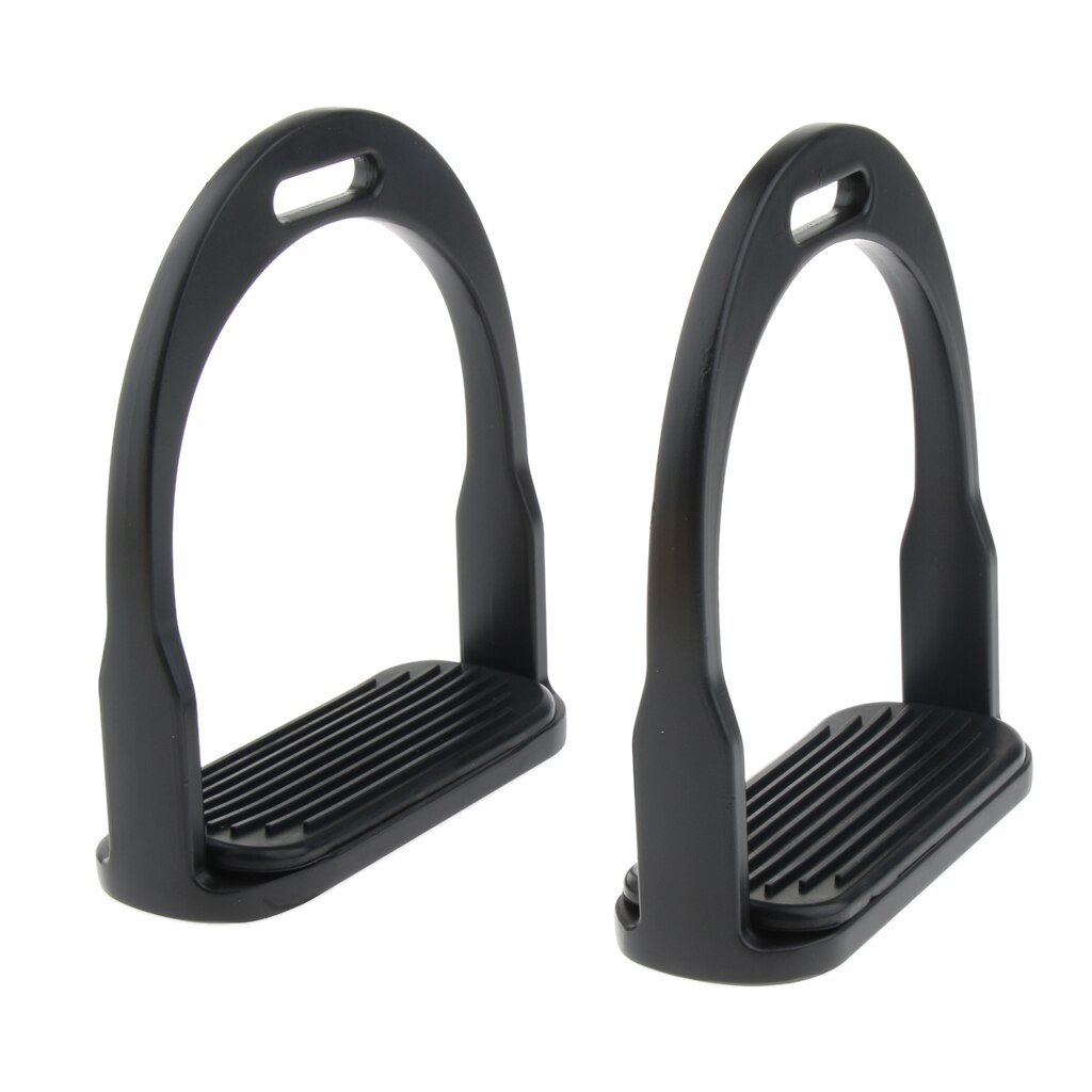 1 Pair of Horse Saddle English Stirrups Riding Flex Double Jointed Aluminum