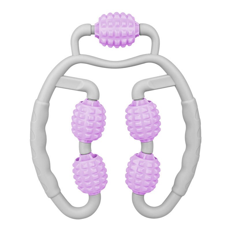 Muscle Roller Trigger Point Massage Roller Relieve Muscle Soreness Muscle Massage Tool for Calves, Leg, Arms, Tennis Elbow: purple gray