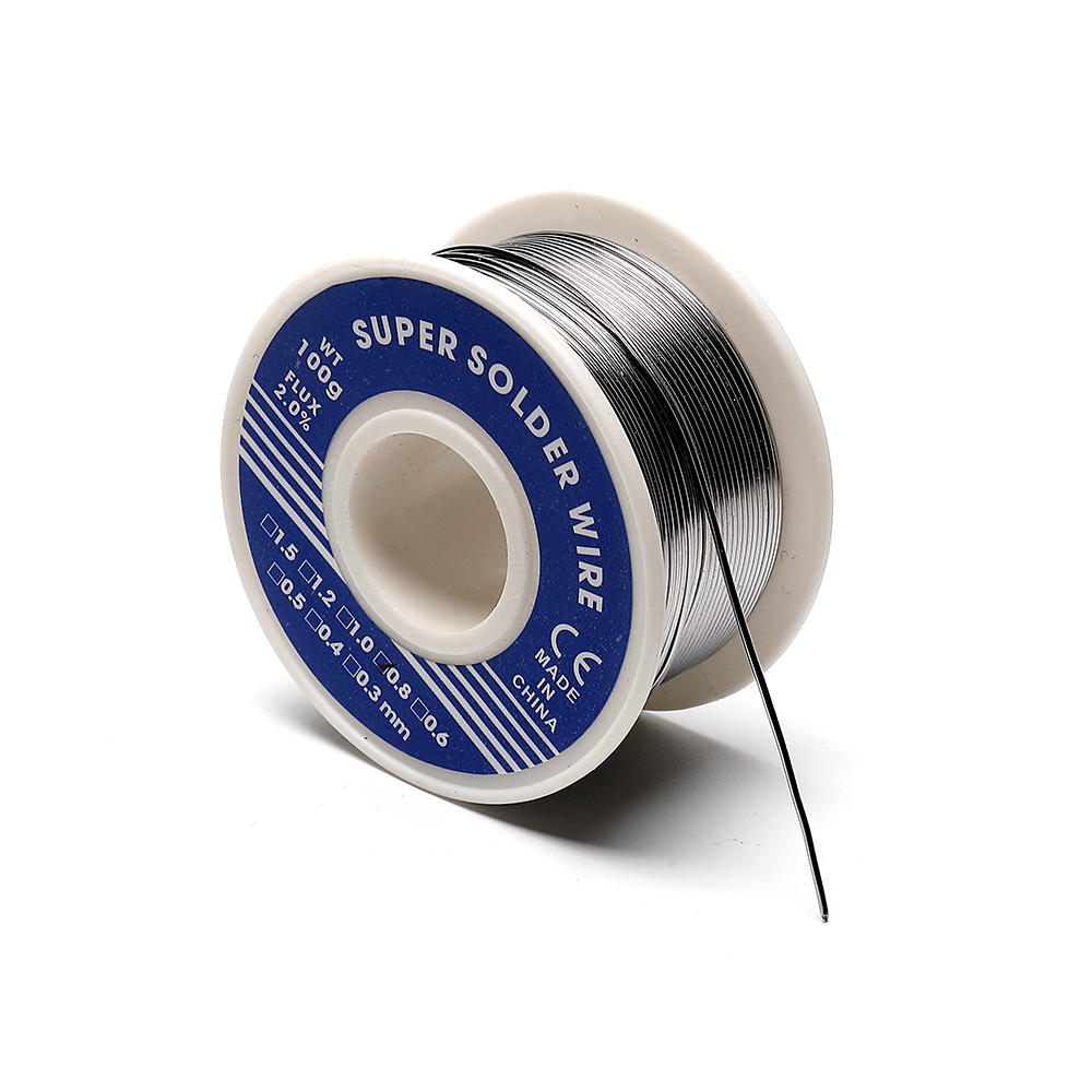 0.8mm 1.0mm 20g 50g 100g lödtenn tråd tenn bly smält kolofonium kärna lödning lödtråd rulle no-clean flussmedel 2.0%