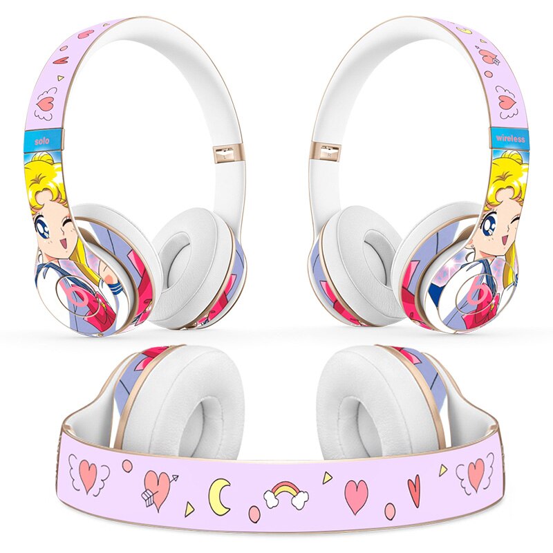 Cartoon Headphone Sticker Universal Vinyl Decal Skin for Beats solo2 solo 3 Wireless Headphone sticker: TN-Solo2-0939