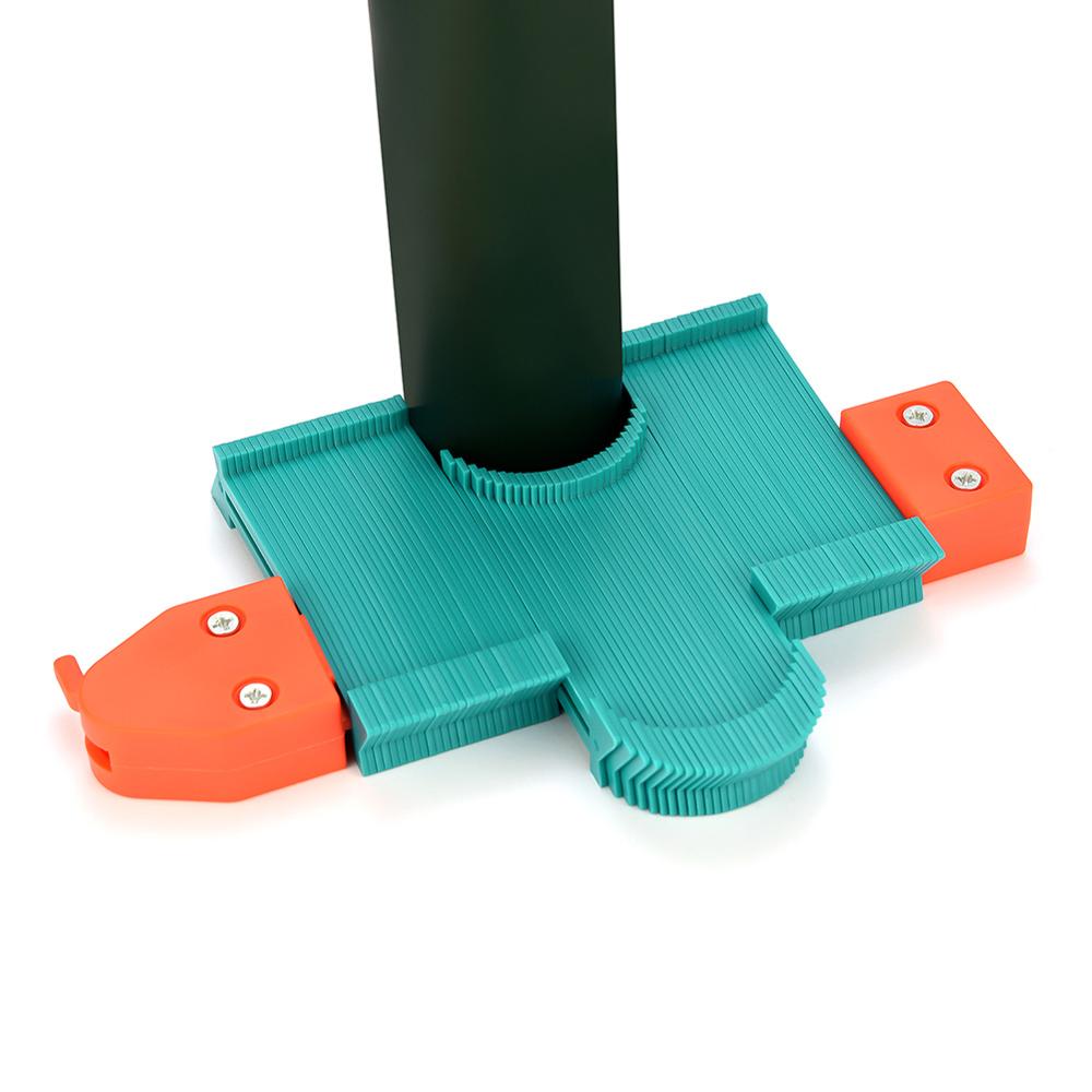 VKTECH 5 Inch Plastic Profile Print Gauge Meter Contour Marking Wood Tool Tiling Laminate Pattern Mosaics General Tools