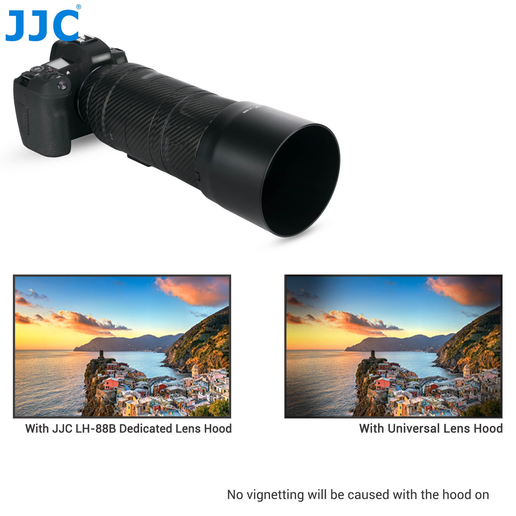 Jjc Omkeerbare Zonnekap Compatibel Met Canon Rf 600Mm F11 Is Stm Lens Voor Eos R R5 R6 Rp ra C70 Vervangt ET-88B Zonnekap