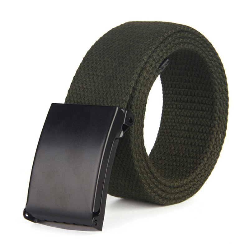 Ceinture en toile tissée à Double boucle | décontracté , ceinture tressée pour hommes, ceinture de taille,: B-army green