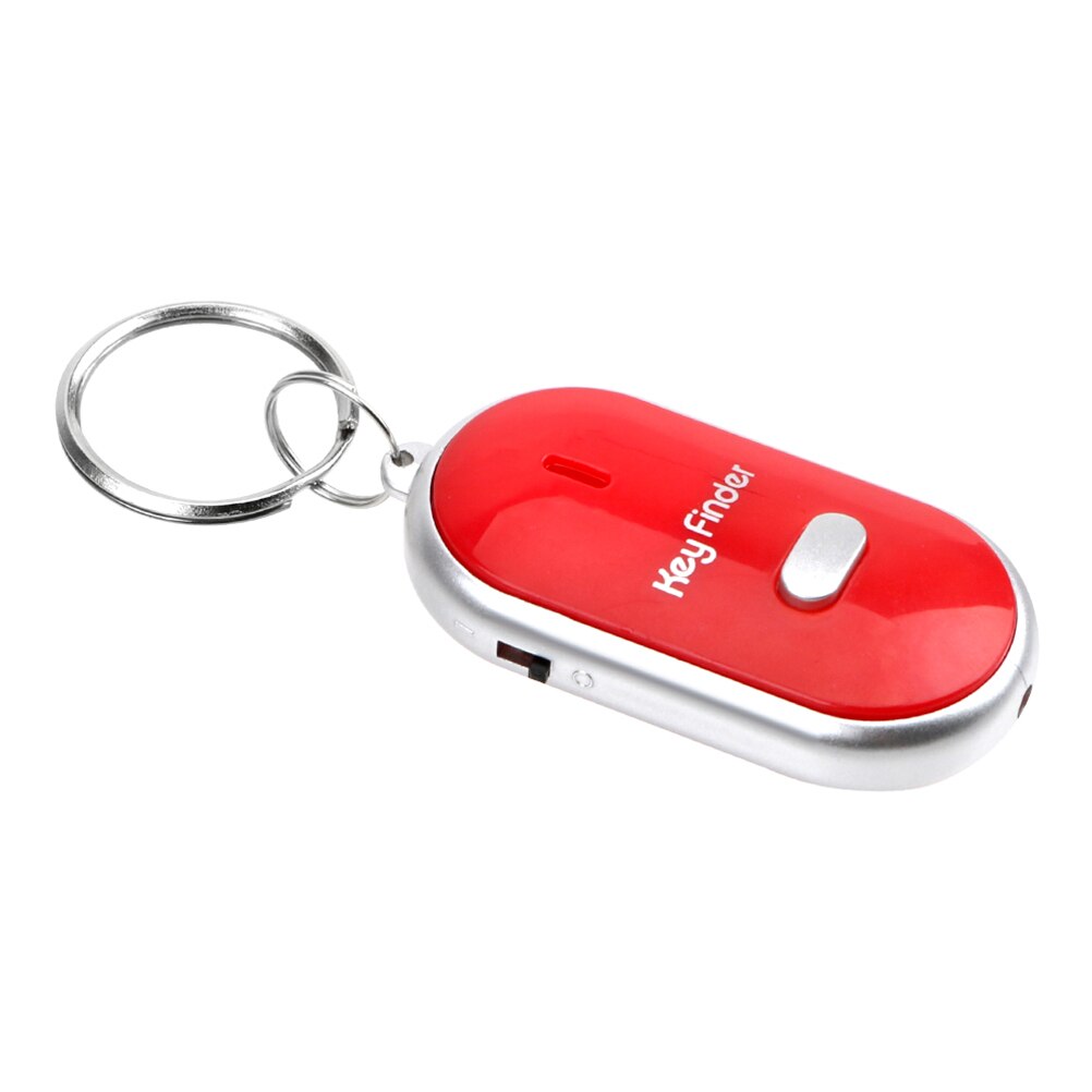 Apito localizador de chave piscando bip remoto perdido keyfinder localizador keyring: Red