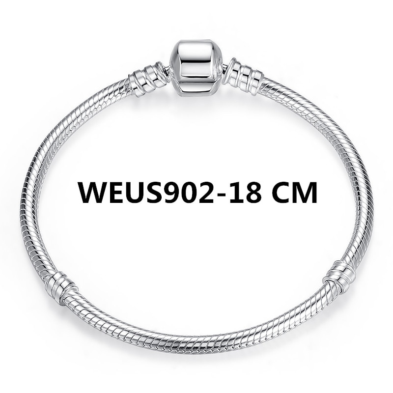 Bisaer Braccialetto in Argento sterlina 925 in Modo Chiaro CZ pizzo-su Regolabile tennis Braccialetti Infilati per le donne in Argento Regalo Dei Monili del braccialetto: WEUS902-18