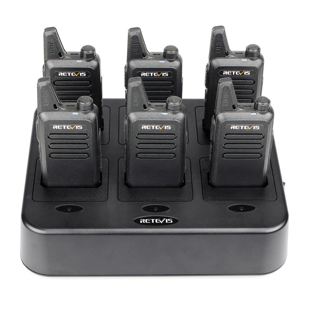 Retevis RTC22 Six-Way Charger for Retevis RT22/RT622/RB19/RB619 Mini Walkie Talkie Ham Radio Hf Transceiver C9059C