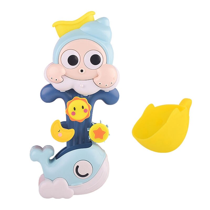 Baby bad bruser legetøj lille hval vende rundt sæt baby shower spray drenge og pige legetøj: Default Title