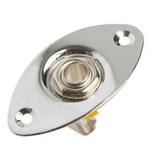 Set kitara jack levy 1/4 '' tuloliitäntä kromi soikea sopii eri kitara iso -britannia