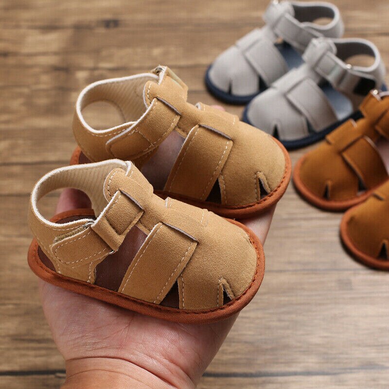 Kleinkind freundlicher Weichen Sohlen Leder lässig Schuhe Sommer Baby Jungen Sandalen Prewalker