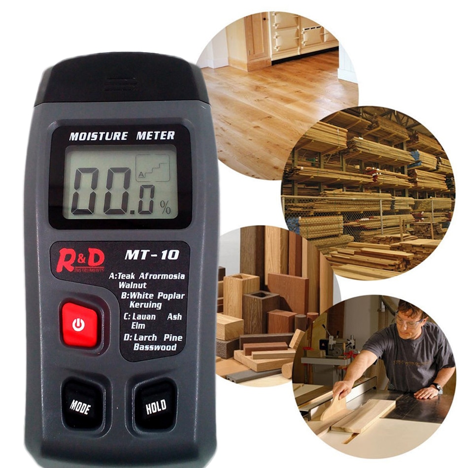 Hout Vochtmeter Papier Karton Hout Vochtigheid Meter Hout Hygrometer Vocht Analyzer Vochtmeter Vochtige Meter Bereik: 0 ~ 99.9%