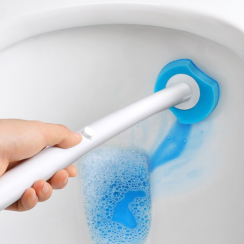 Wegwerp Badkamer Wc Borstel Set Houder Huishoudelijke Handige Reiniging Zonder Dode Hoek Badkamer Accessoires