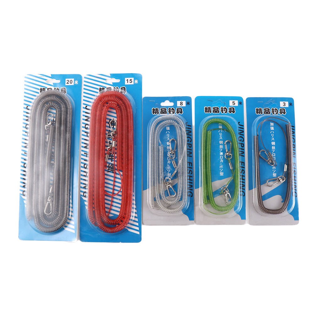 Retractable Spring Elastic Rope Security Gear Tool Anti-lost Phone Keychain Portable Fishing Lanyards Outdoor Tools