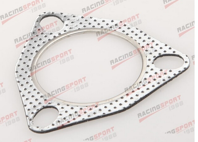 5 PCS 2-Bolt 2.5 Inch Exhaust Flange Gasket Turbo/Manifold/Header Down/Dump Pipe Flange, High Temperature Graphite For Headers, Catback, Axleback, MLSG High Temp Exhaust Gasket (63.5mm