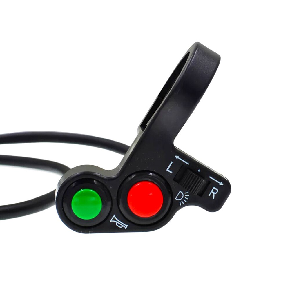 Forlygter/blinklys/horn 3 in 1 universal auto-tænd-sluk-knap motorcykel scooter snavs atv styrkontakt
