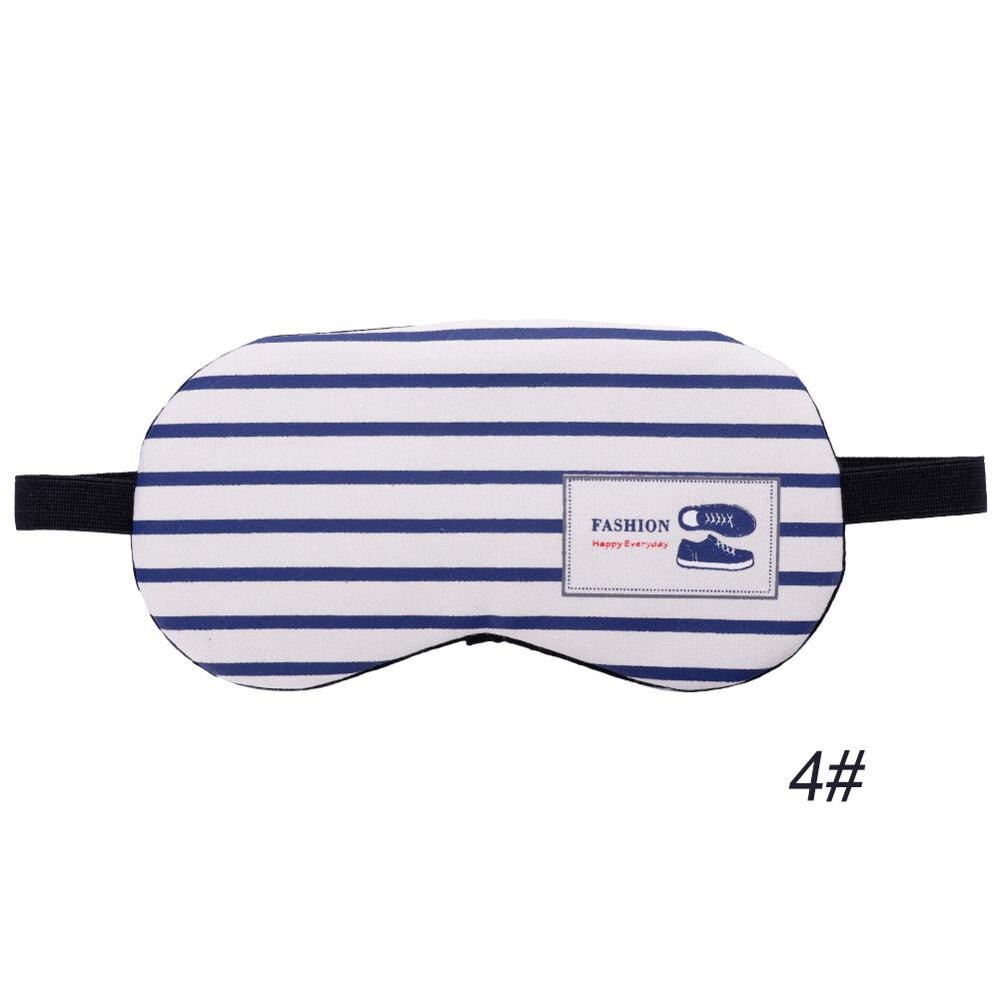 1Pc Sleeping Mask Eyepatch Eye Cover Cotton Mask for Eye Travel Relax Sleeping Aid Eye Patch Shading Eye Mask: 4 NO Ice Gel-Shoe