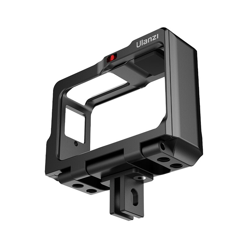 Ulanzi, jaula de Metal para Insta360 One R con zapata fría para micrófono de luz LED, funda Vlog, insta 360, jaula one r
