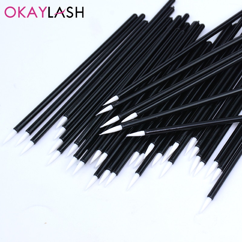 Okaylash nyeste 50 stk engangs nail art pensel liner maling pen manicure pensel nail art værktøjer børster