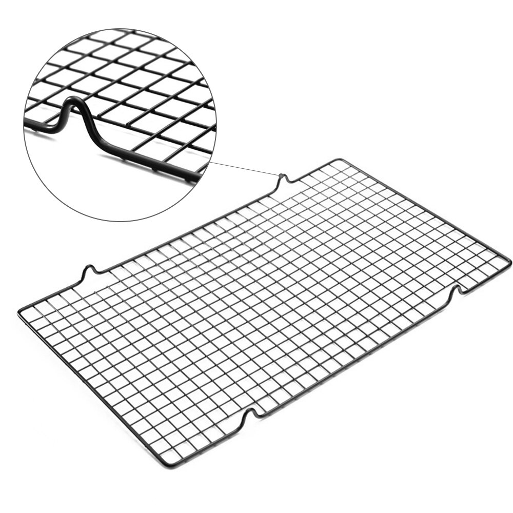 1Stck Edelstahl Draht Gitter Kühlung Tablett Kuchen Lebensmittel Gestell Backofen Küche Backen Pizza Brot Grill Cookie Keks Halfter Regal