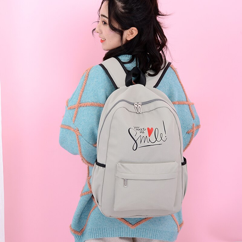 Preppy Style femmes sac d'école voyage sac à dos pour filles adolescents pochette d'ordinateur sac à dos fille cartable