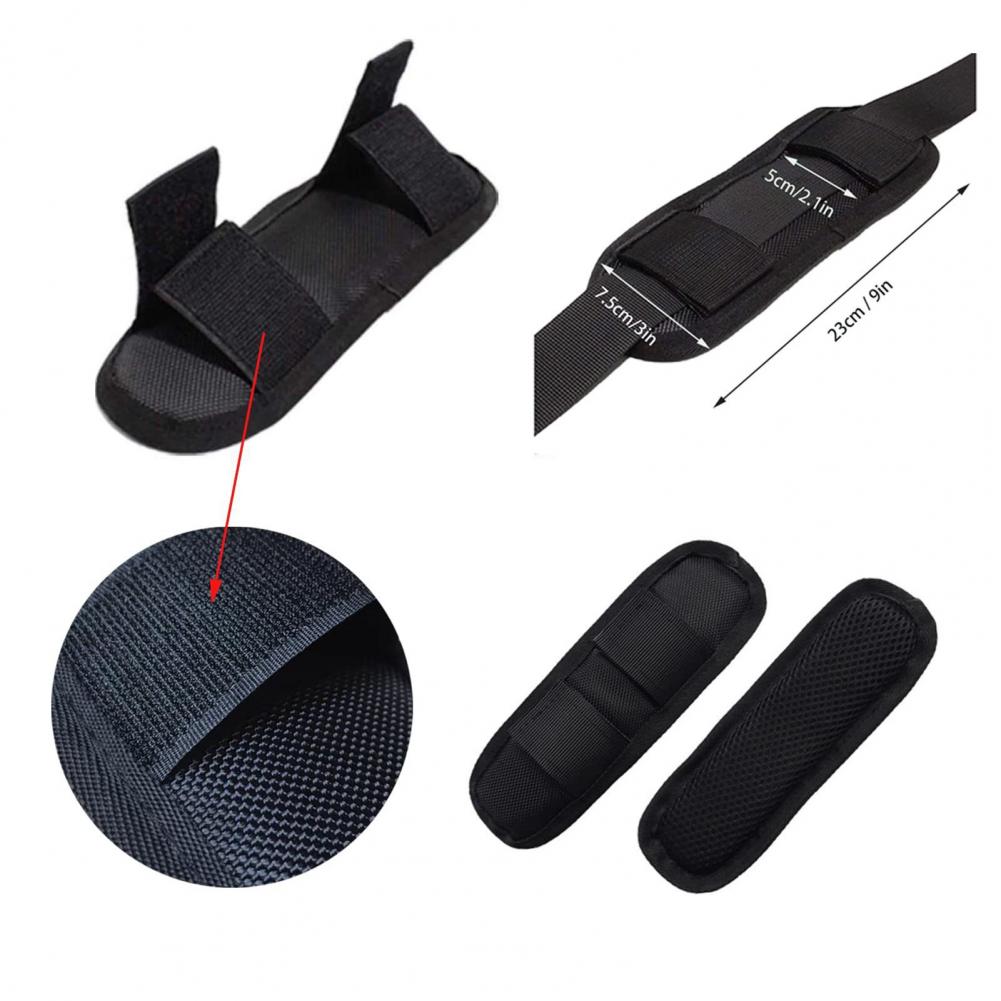 Almohadilla de hombro para bolsos, cojín con correa para bolso, mochila de lona, almohadilla para correa de hombro con cinta de sujeción desmontable para presión de uso