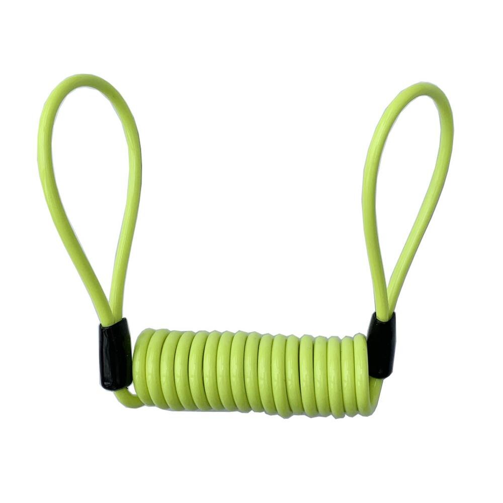 4 Mm 1.2 M Motorfiets Scooter Disc Lock Beveiliging Herinnering Anti-Diefstal Touw Bike Motorbike Tool Kabel Fietsslot touw Helm Draad: Geel