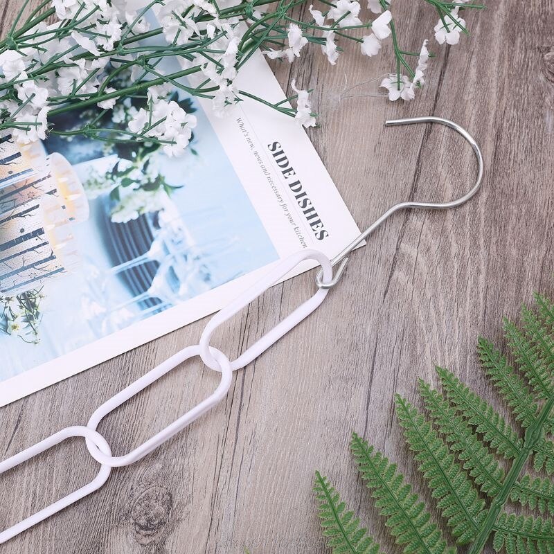 Plastic Clothes Market Shop Display Hanging Chain Hooks With 23 RingsHanger Household Tools 51Inch F19 21