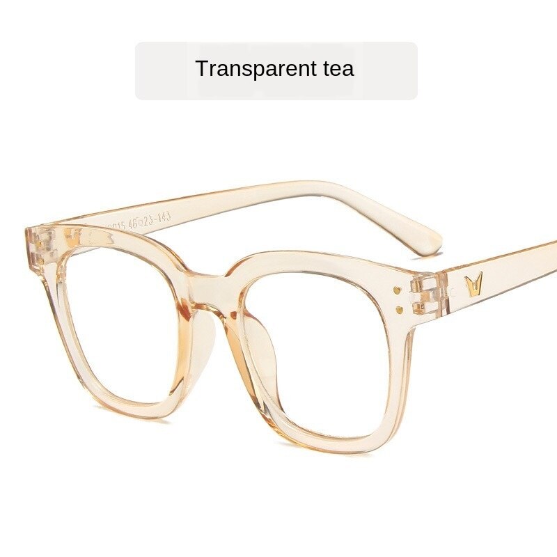 HUHAITANG Korean Style Glasses Frame Plain Glasses Net Red Street Shot Eyeglasses: 7