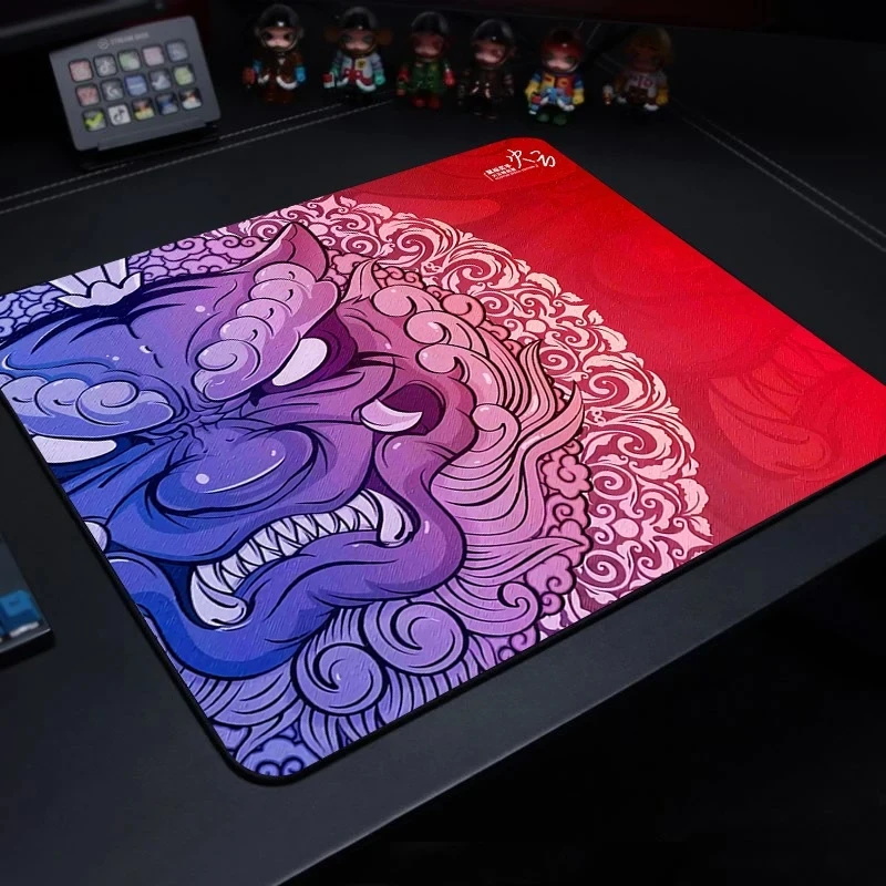 Esports-Tiger-Tapis de souris de jeu Bonito Mouse Sub, tapis de bureau Gamer, polymères protecteurs, Anime Cartoon: Or
