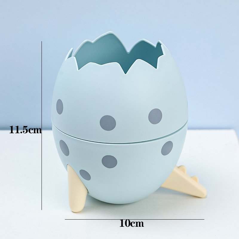 Nette Dinosaurier Ei Abnehmbare Stift Halter Organizer Bleistift Topf Container Schreibwaren Büro Desktop Ornament Lagerung Box Kinder: Dark Grau