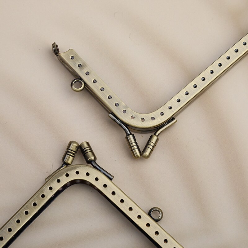 Nonvor 1 sztuk l-kształt metalowy pocałunek blokada zapięcia torebka rama portfel w stylu torebki uchwyt robić torby DIY akcesoria kaletnicze części 5 rozmiary