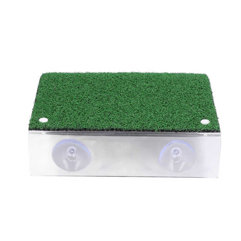 Tortoise Terrace Artificial Green Lawn Turtle Climbing Terrace for Aquatic Pet