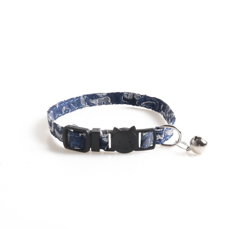 Säkerhets elastisk fluga med klocka liten hund katthalsband säker mjuk 6 färger djurprodukter hundhalsband djurtillbehör: 11
