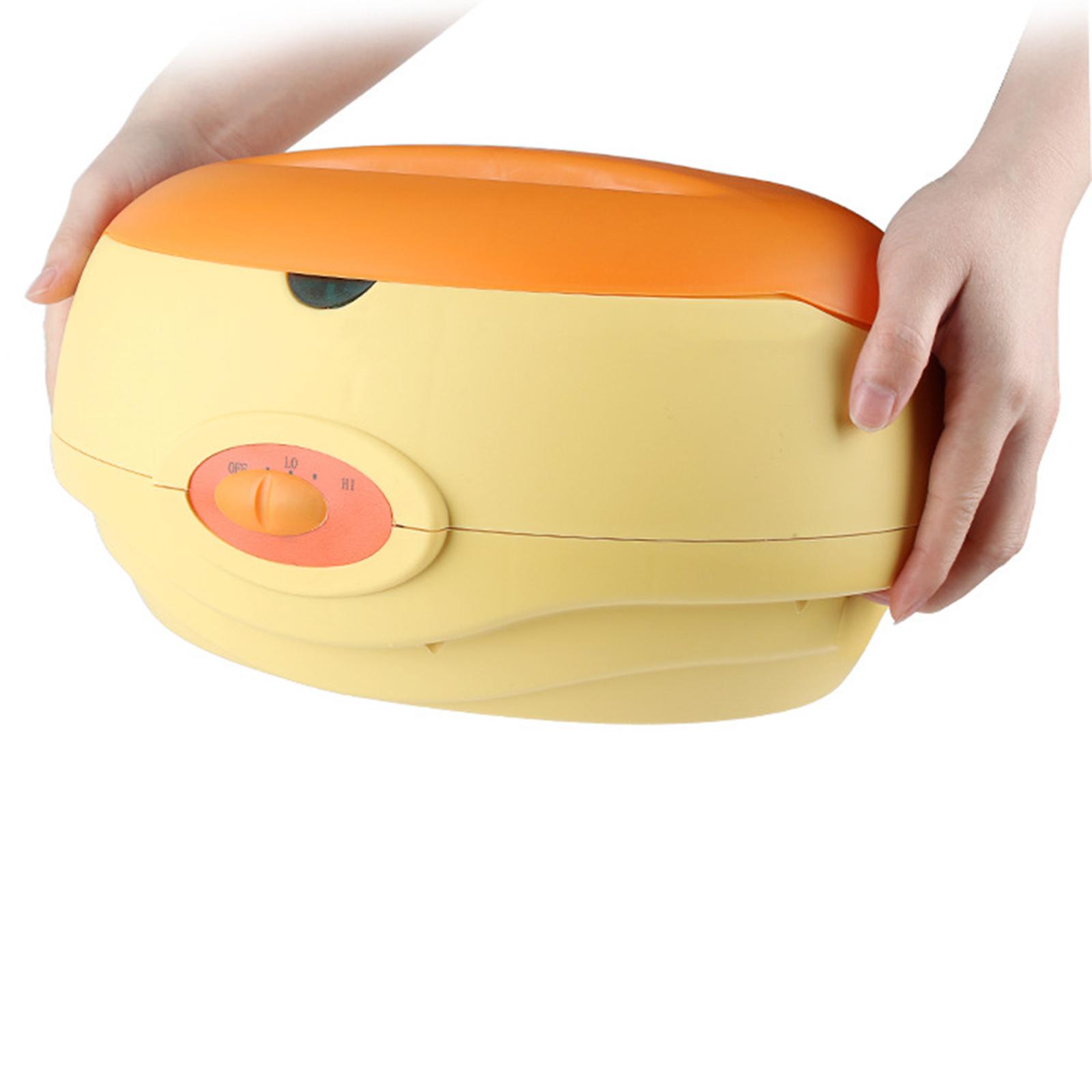 Paraffine waxmachine, waxpot, schoonheidssalon, paraffine, 220v voor handen en voeten, verwarmend, hydraterend, spabad, groot volume, eu-stekker: Geel